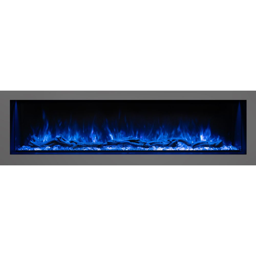 Modern Flames LPM-6816 68" Landscape Pro Multi Built-In/Clean Face Electric Fireplace in Black